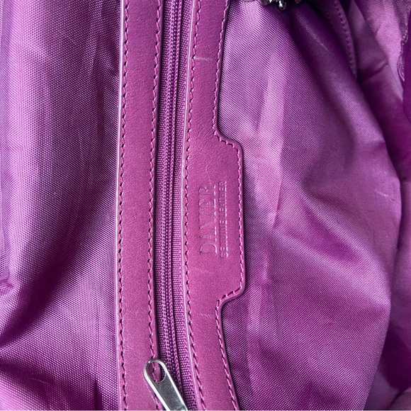 Danier Purple Real Leather Shoulder Bag - Picture 9 of 11
